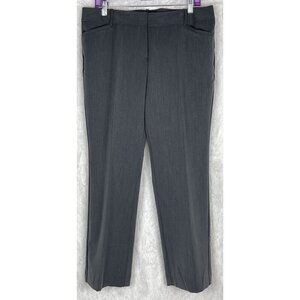 NWT Worthington Petite 12 Gray Perfect Trouser Flat Front/Pockets/Pants